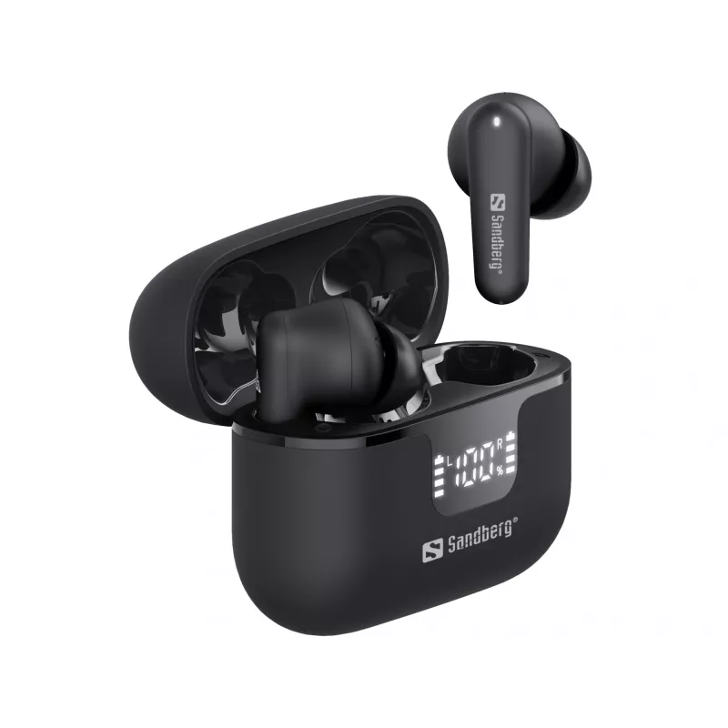 Belaidės ausinės Sandberg Wireless Earbuds ANC+ENC