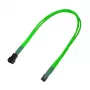 Nanoxia NX3PV3ENG 3 kontaktų Molex ilginimo laidas 0,3 m žalias