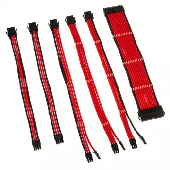 Prailginimo rinkinys Kolink Core Adept Red 0,35m 6 vnt.