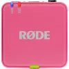Belaidis mikrofonas RODE Wireless GO III Pink — kompaktiška dviejų kanalų siųstuvų ir imtuvo sistema