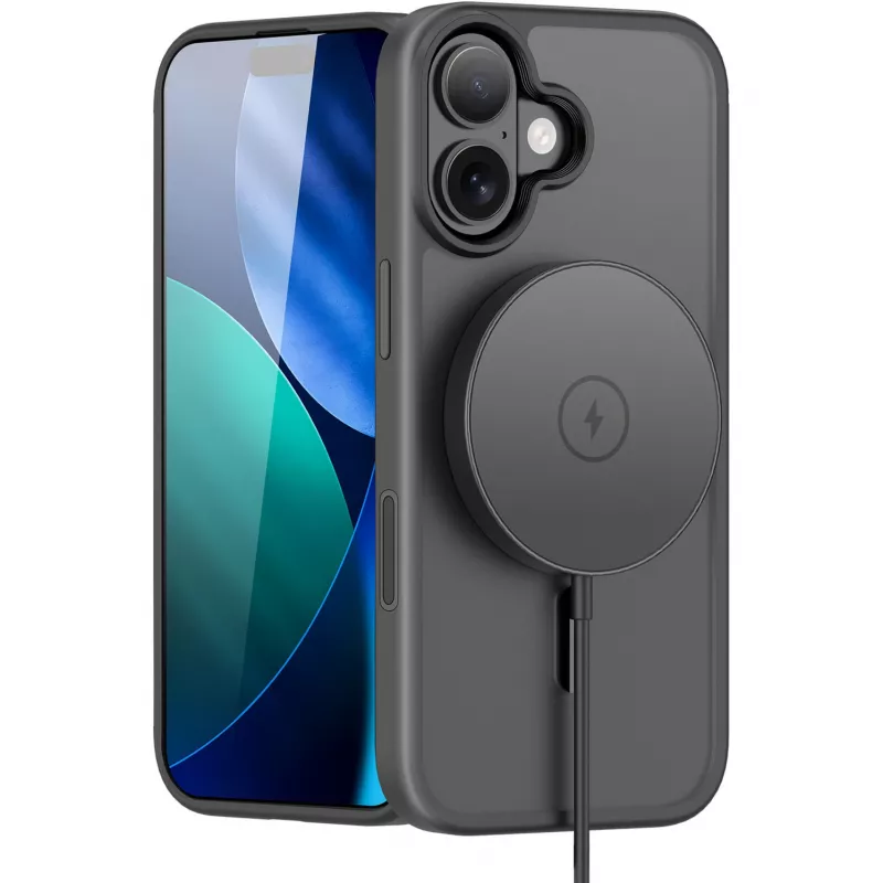 nevox StyleShell Invisio dėklas iPhone 17 6,3 col. suderinamas su MagSafe juodas (2542)