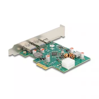 DeLOCK PCI Express x1 kortelė USB Type-C PD 30W 2x USB Type-A 5Gbps