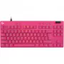 Logitech G PRO X TKL RAPID klaviatūra žaidimams USB QWERTY rožinė, be skaičių bloko