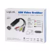 LogiLink USB 2.0 vaizdo įrašymo adapteris, USB A/M į 3x RCA + MiniDIN5/F, juodas