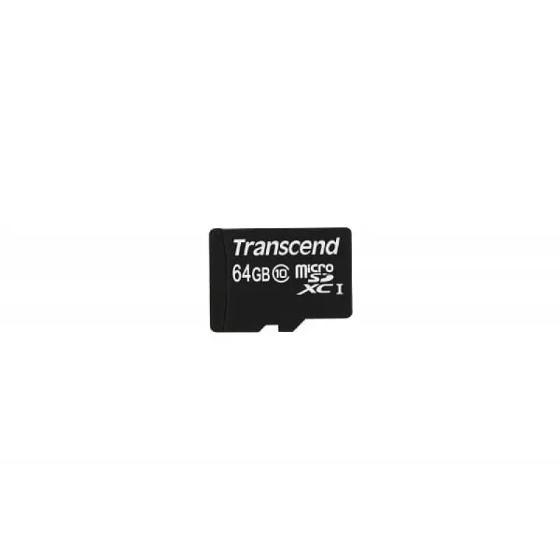 Flash atminties kortelė Transcend 64GB MicroSDXC Class 10 su adapteriu