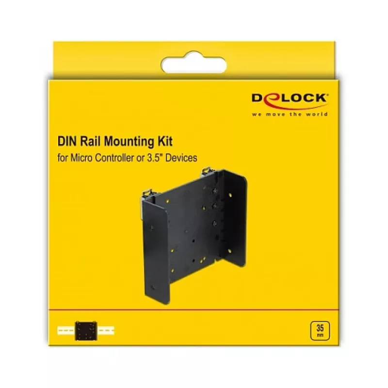 Tvirtinimo rinkinys DeLOCK 66292 Juodas ABS Sintetika
