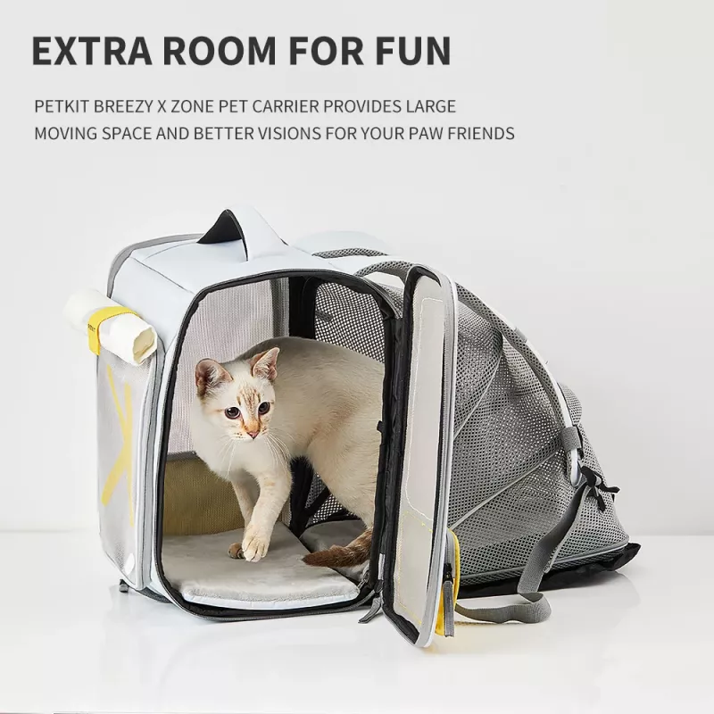 PETKIT Breezy xZone katino kuprinė – pilka