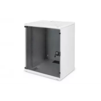 DIGITUS Compact Series DN-19 12-U-S-1 - Sieninis tinklo spintas - šviesiai pilkas, RAL 7035 - 12U - 48,3 cm (19 inch) (DN-19 12-U-S-1)