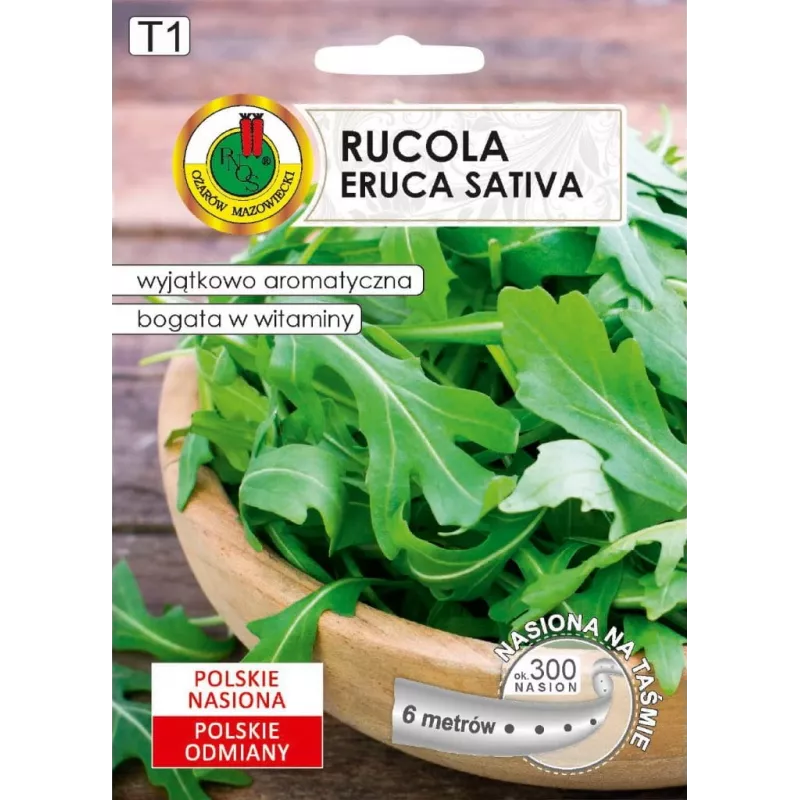 Sėklos ant juostelės – Apte Rukola (Eruca sativa) 6 m auginimui namuose ir sode