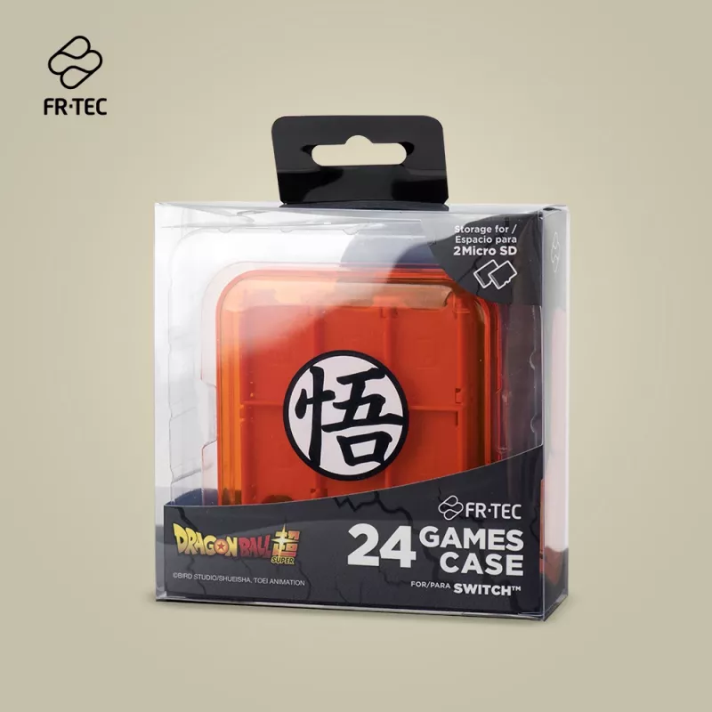 Dėklas žaidimų kasetėms FR-TEC Dragon Ball Super Nintendo Switch oranžinis