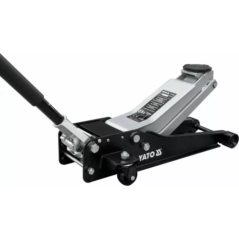 Mechaninis automobilinis kėliklis YATO YT-17207 – 2500 kg, kėlimo aukštis 8–50,8 cm, 4 ratai, 34 kg