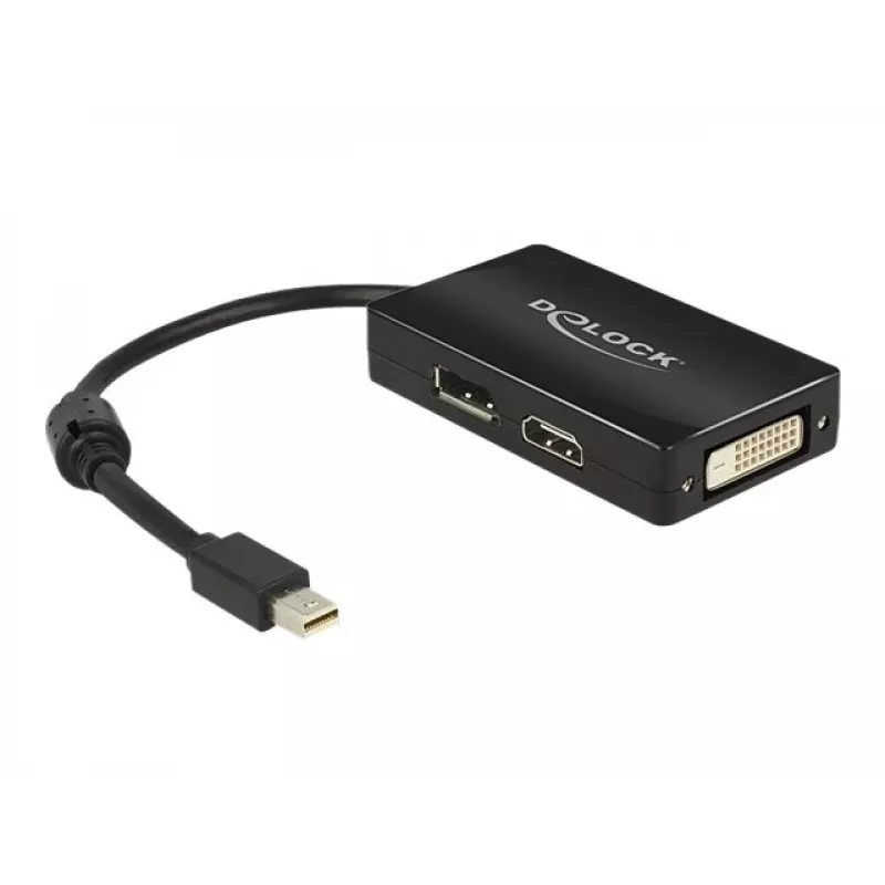 Adapteris DeLOCK 0,16 m Mini DisplayPort → DisplayPort / HDMI / DVI-D