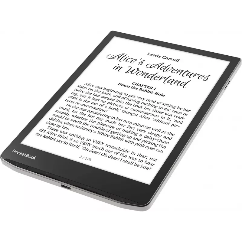 E. knygų skaityklė „PocketBook InkPad 4“ 7,8 colio E Ink Carta, 32 GB, „Wi‑Fi“, juoda/sidabrinė