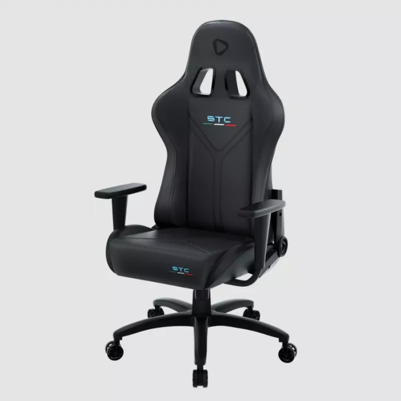 Žaidimų kėdė Onex STC Tribute Hardcore Black – ergonomiška PC / konsolės sėdynė su reguliuojamu aukščiu ir atlošimu