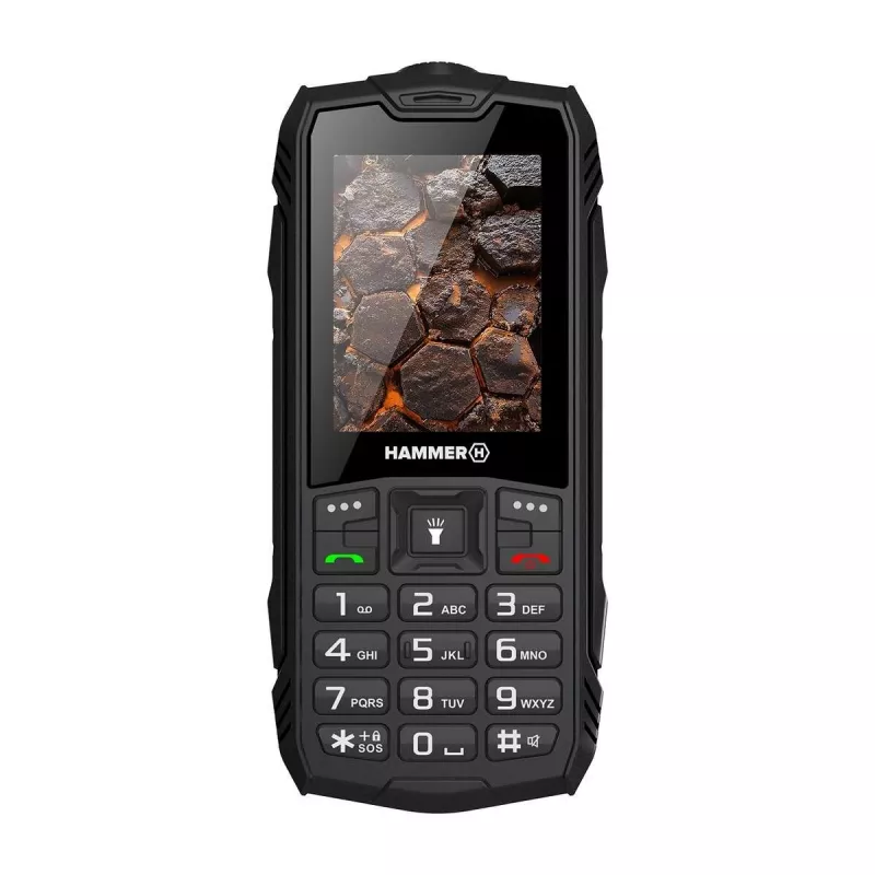 Hammer ROCK LTE | Juoda | 2.4 colio | IPS | 48 MB | 128 MB | Dual SIM | 3G | 2 MP pagrindinė kamera | 3000 mAh