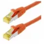 Tinklo kabelis Helos Cat 6a S/FTP 1,5 m Oranžinis