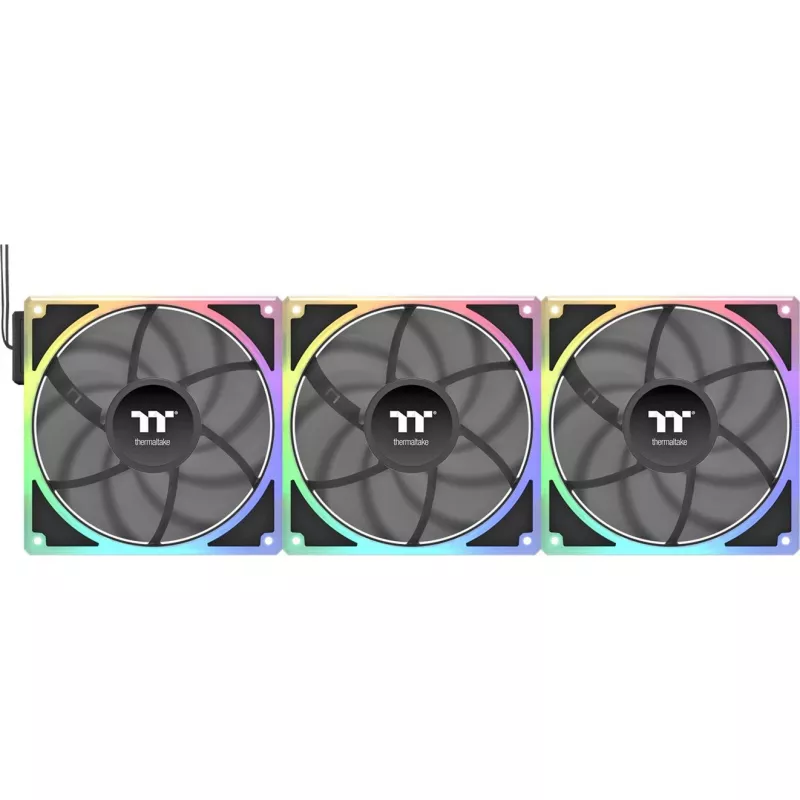 Ventiliatorių rinkinys THERMALTAKE TOUGHFAN EX 140 ARGB Sync 3Pack — 140 mm, didelis oro srautas, mažas triukšmas