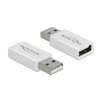 USB 2.0 adapteris DeLOCK 66530 Type-A (vyriškas) į Type-A (moteriškas) duomenų blokatorius