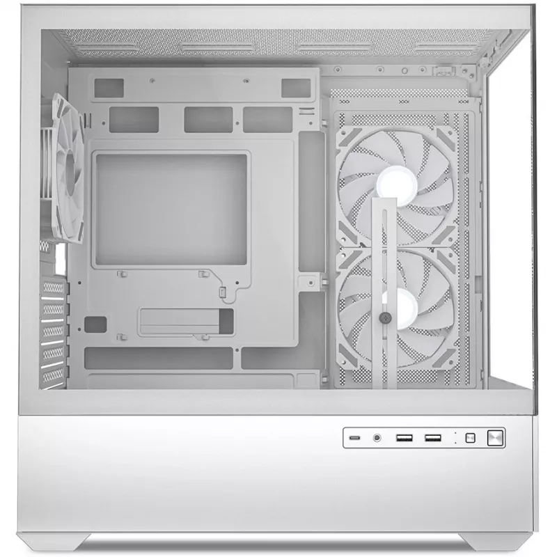 PC korpusas Sharkoon MK6 RGB Midi Tower baltas