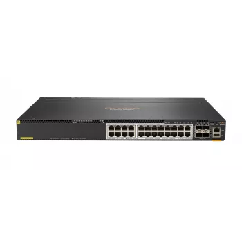 HPE Aruba 6300M jungiklis – L3 valdomas – 24 x 1/2,5/5/10GBase-T + 4 x 1/10/25/50 Gb/s SFP56 (aukštyn/rietuvė) – priekiniai prievadai