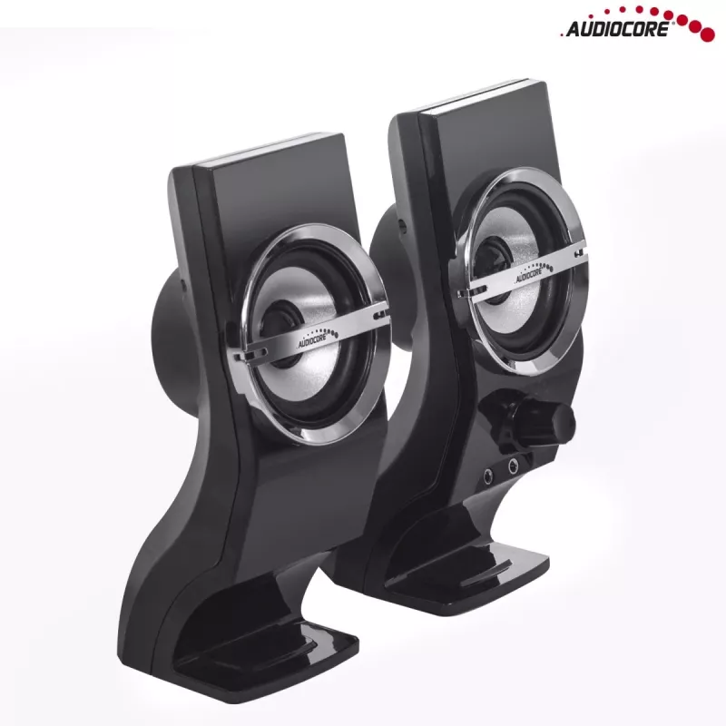 Audiocore AC805 Stereo garsiakalbiai 2.0 kompiuteriui 6W juodi