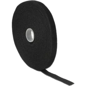 Lipnusis užsegimas (velcro juosta) DeLOCK 18712 Juoda 13mm 10m