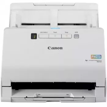 Canon imageFORMULA RS40 nuotraukų ir dokumentų skaitytuvas, 600 x 600 DPI, 40 ppm, 30 ppm, pilkų atspalvių, vienspalvis, lakštinis skaitytuvas, baltas