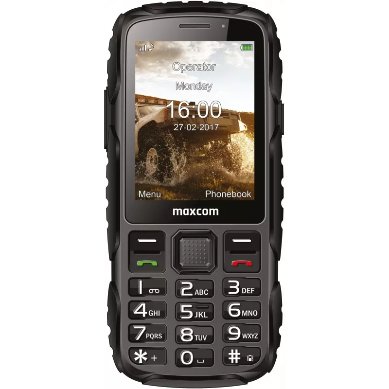 Nešiojamas atsparus telefonas MAXCOM MM920 L Strong, juodas