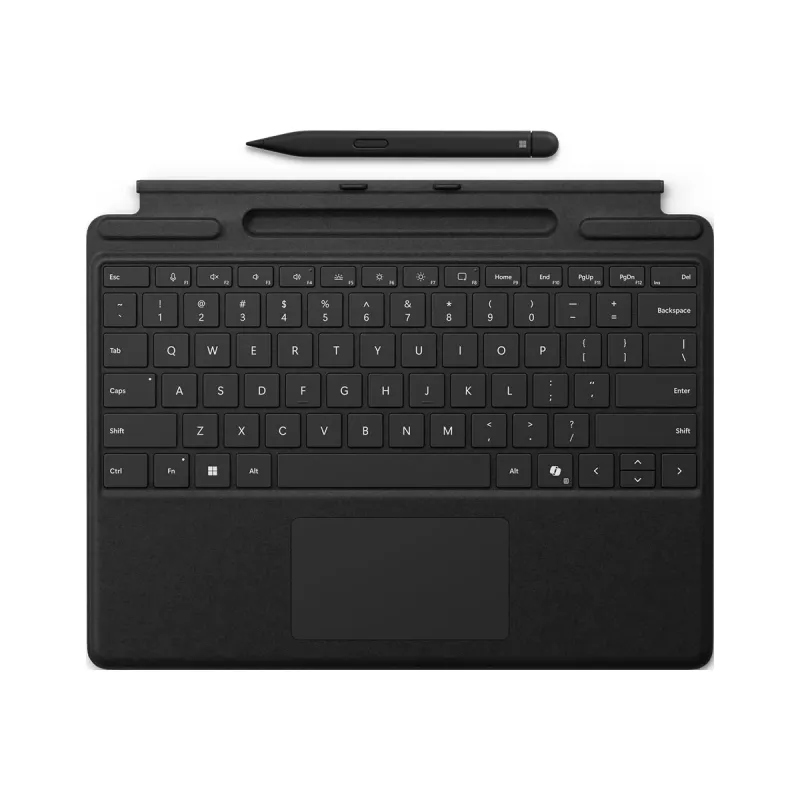 Microsoft Surface Pro klaviatūra su Slim Pieštuku QWERTY anglų juoda