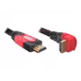 HDMI kabelis DeLOCK 3m HDMI A tipo standartinis juodas raudonas