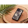 Dėklas iš natūralios medienos iPhone 11 Pro Max – kamufliažinis juodas