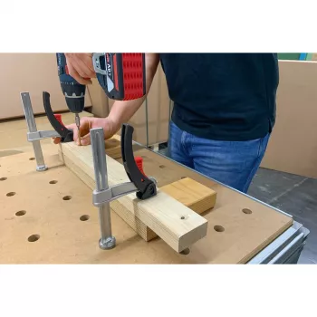 BESSEY spaustuvinis elementas TW20-15-8-KLI, daugiafunkciniams stalams, sidabrinis