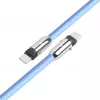 2in1 USB C laidas 1 m mėlynas