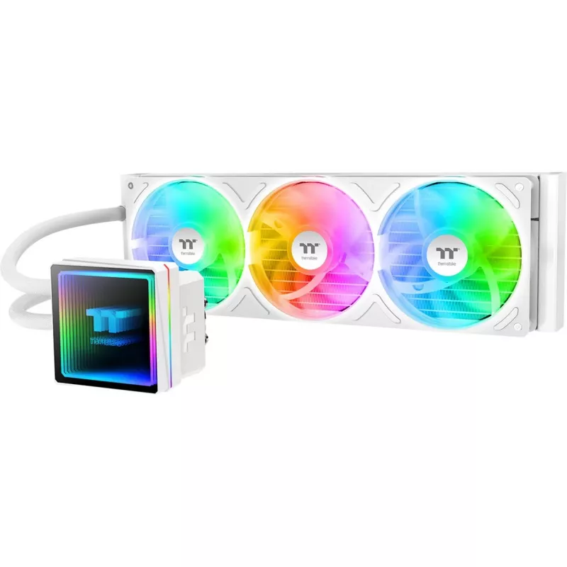 Skysčio aušintuvas CPU THERMALTAKE TH360 V3 ARGB Sync Snow Edition (3x120mm, ARGB, AIO)