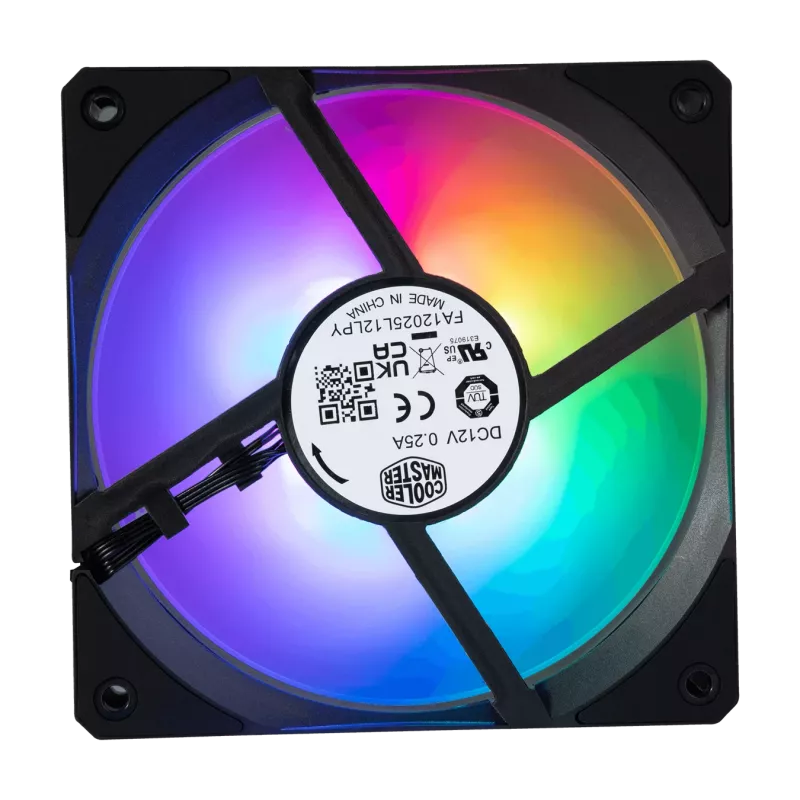Aušintuvo ventiliatorius Cooler Master Mobius 120P ARGB 2400 RPM Juodas