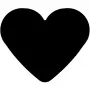 Forminis perforatorius WEDO Heart Shape pilkai oranžinis