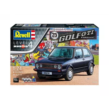 Automobilio modelis Revell 35 Years VW Golf 1 GTI Pirelli