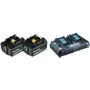 Makita DC18RD - Įkroviklis + 2 akumuliatoriai - Li-Ion - 5 Ah - 90 Wh - skirtas Makita DHR263Z, DHR263ZJ, DHR264Z, DHR264ZJ, DUH651Z, DUR364LZ (197629-2)
