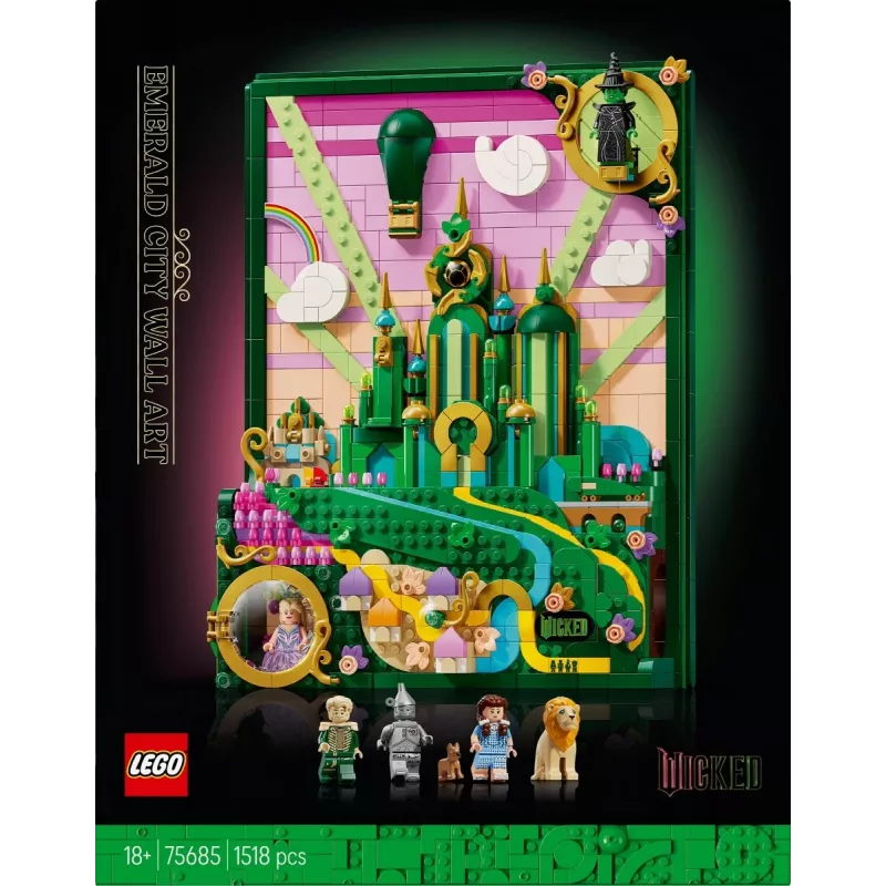 Statybiniai blokeliai Wicked 75685 Obraz Smaragdinis miestas