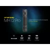 Rankinis žibintuvėlis Nitecore MH12 Pro Black LED 3300 lm įkraunamas per USB 5300 mAh, aliuminis, 138,5 mm, 81,5 g, atsparus vandeniui 2 m
