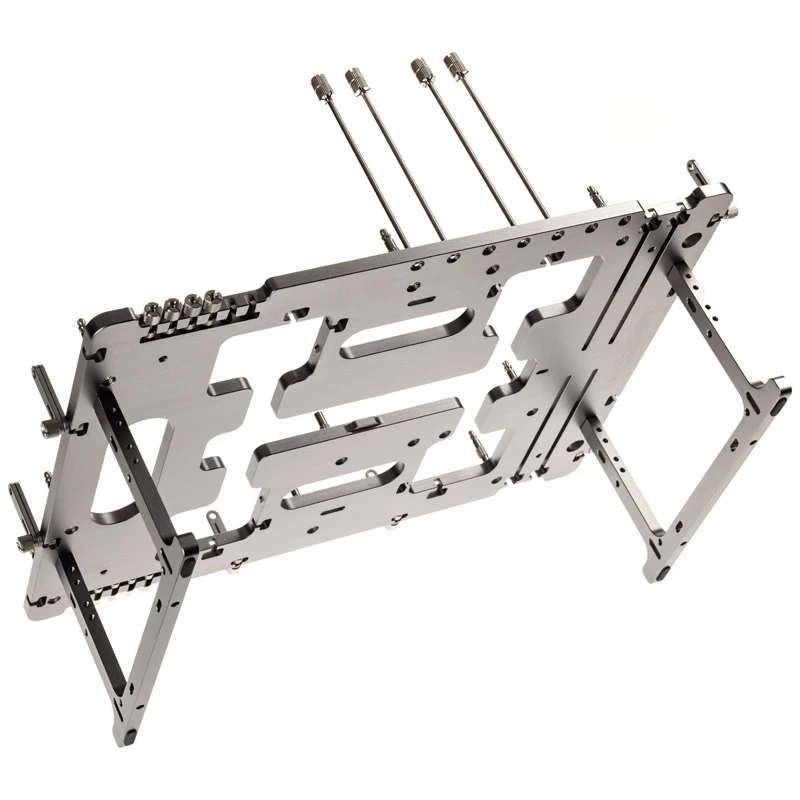 Atviras testinis stovas Streacom BC1 V2 – benchtable korpusas, titano spalva