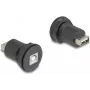 DeLOCK USB 2.0 Type-B į Type-A įmontuojama jungtis juoda 66744