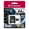 „Transcend“ 64GB MicroSDXC UHS-I atminties kortelė TS64GUSDU1