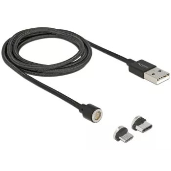 USB laidas DeLOCK 85723 USB 2.0 1,1 m USB A USB C / Micro-USB B juodas