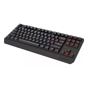 GENESIS Thor 230 TKL klaviatūra žaidimams USB + RF belaidė + Bluetooth QWERTY JAV anglų juoda