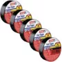 Izoliacinė juosta - rinkinys Iso Tape 15 mm x 10 m 5 ritės Juoda (56192-00502-23)