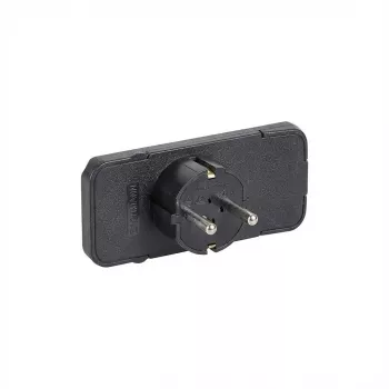 Bachmann 911.170 Juodas elektros kištukas 2P+E