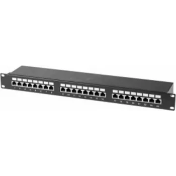 Patch Panel Tecline 257310 1U Cat6 U/FTP Juodas