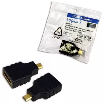 Lyties keitiklis HDMI D į HDMI A LogiLink AH0010 Juodas