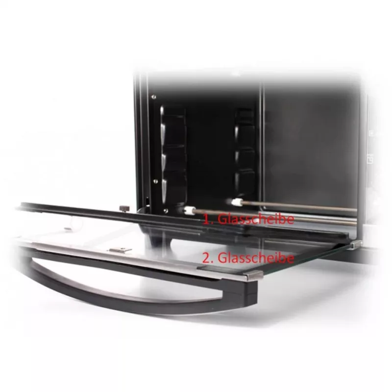 Orkaitė-grilis Rommelsbacher BG 1805/E nerūdijantis plienas – 42 L, 80–230 °C, 7 režimai, rotiseris